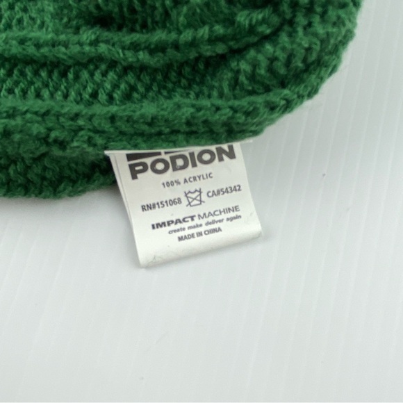 Alexander Keith's Slouchy Toque Green Acrylic Fisherman Knit - Picture 4 of 4